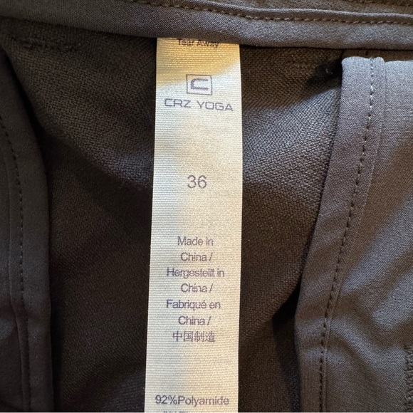 CRZ Yoga Charcoal Pants Performance 36 - Picture 5 of 6